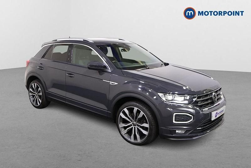 Grey Used 2021 VW T-Roc R-line SUV | £18,999 (Good price) - Image 1/4