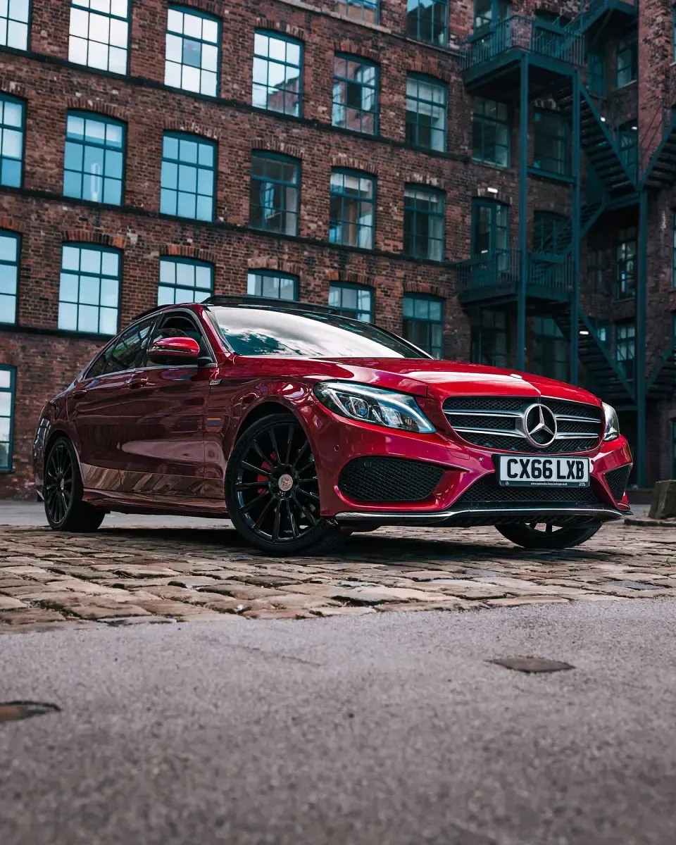Used Mercedes C220 AMG line 2016 Red Sedan