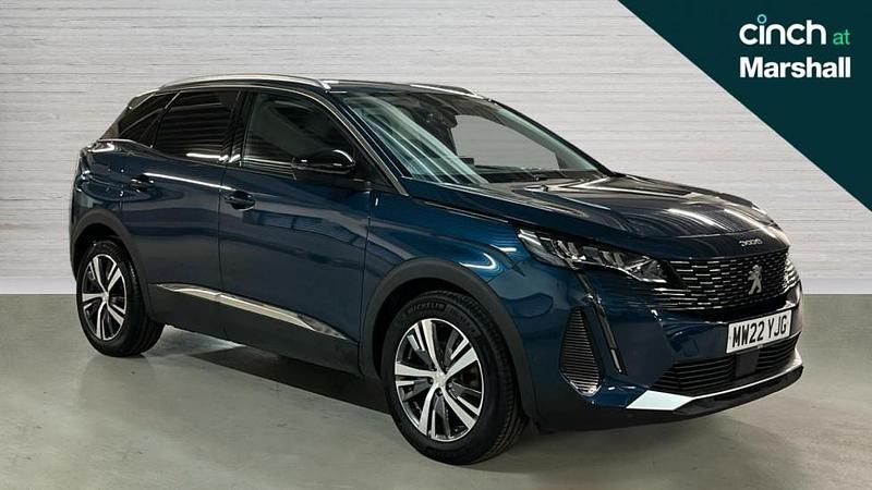 Blue Used 2022 Peugeot 3008 Allure Premium | £18,418 (Fair price) - Image 1/4