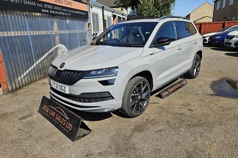 Grey Used 2021 Skoda Karoq SportLine SUV | £17,995 (Good price) - Image 1/1