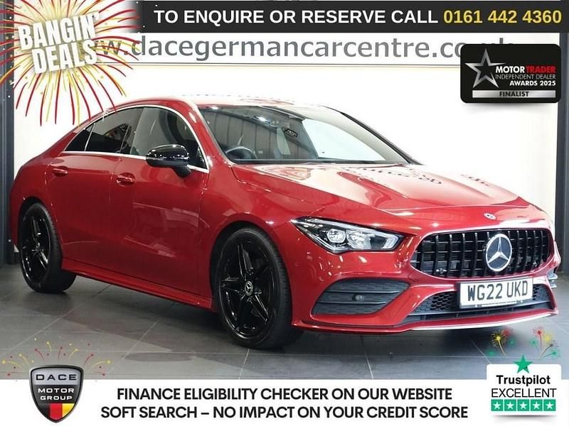 Red Used 2022 Mercedes CLA180 AMG line Sedan | £19,440 (Super price) - Image 1/3