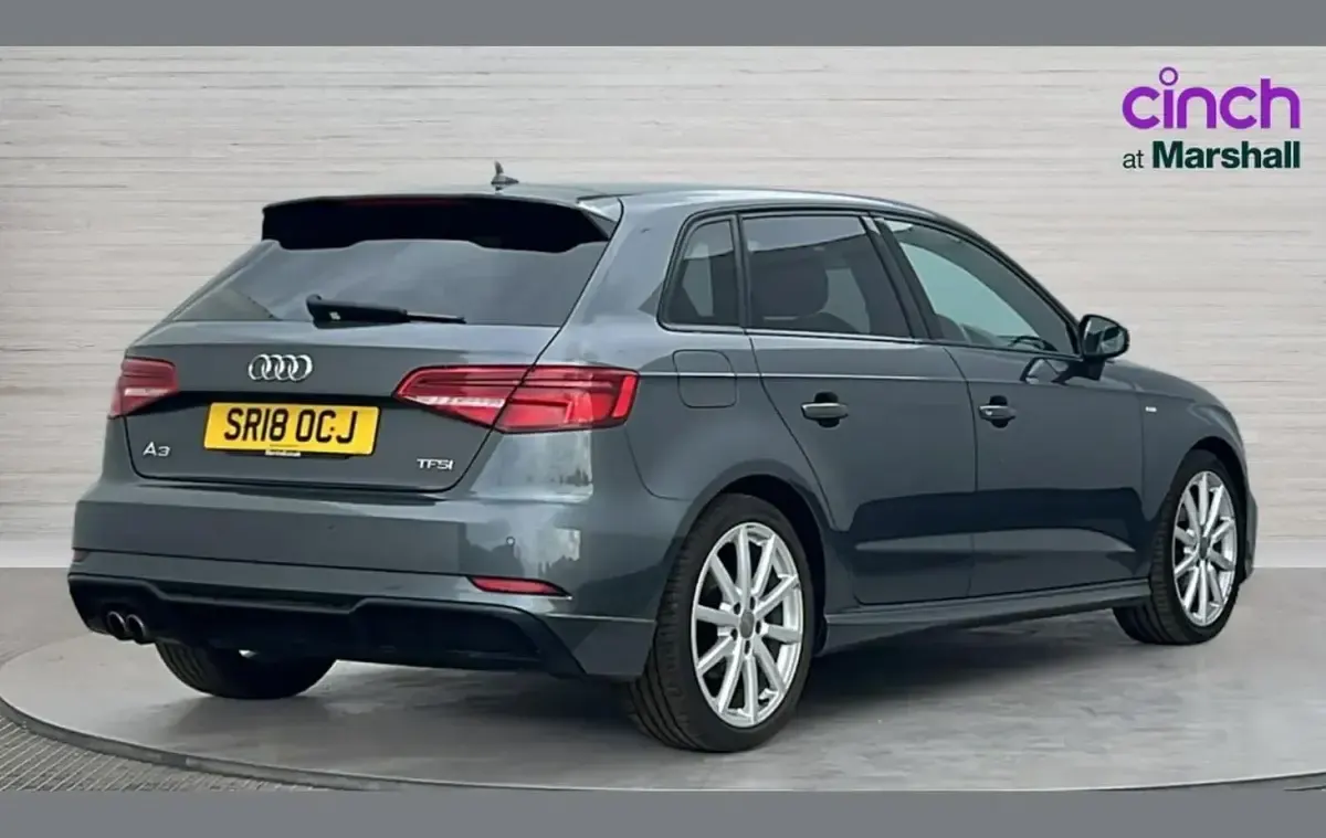 Used Audi A3 Black Edition 150 HP (110 kW) 2018 Grey Sedan