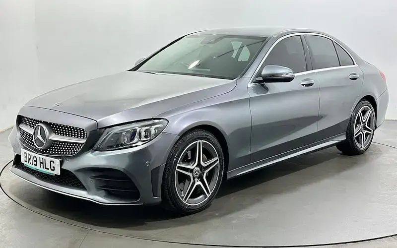 Used Mercedes C200 AMG line 184 HP (135 kW) 2019 Grey Sedan