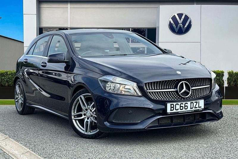 Blue Used 2017 Mercedes A180 AMG line Hatchback | £12,799 (Fair price) - Image 1/4