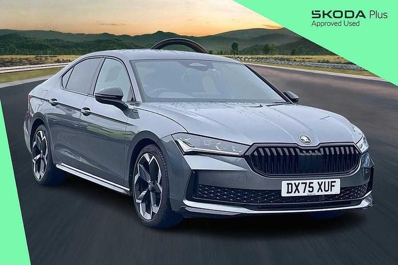 Used Skoda Superb SportLine 150 HP (110 kW) 2025 Graphite grey metallic Hatchback