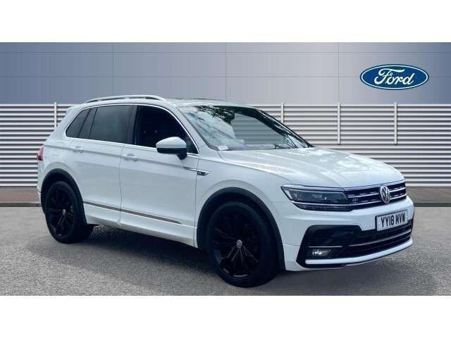 White Used 2018 VW Tiguan R-line SUV | £17,000 (Good price) - Image 1/4