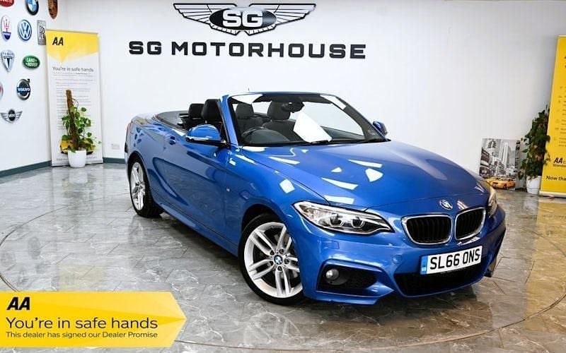 Blue Used 2016 BMW 220 M Sport Cabriolet | £12,295 (Fair price) - Image 1/4