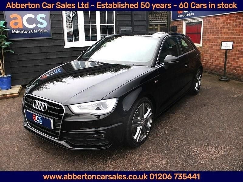 Used Audi A3 S-Line 2013 Black Hatchback