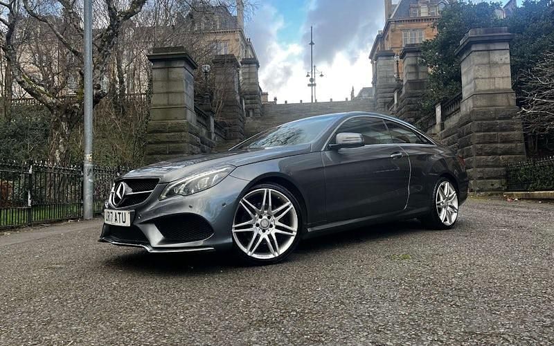 Used Mercedes E350 AMG line 258 HP (189 kW) 2016 Grey Coupe