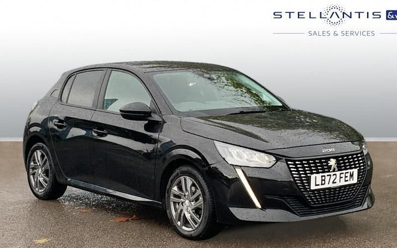 Black Used 2022 Peugeot 208 Active+ Hatchback | £12,590 (Fair price) - Image 1/4