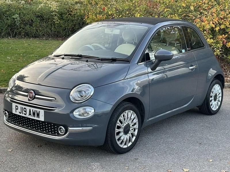 Grey Used 2019 Fiat 500C Lounge Cabriolet | £7,800 (Fair price) - Image 1/4