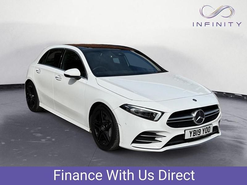Used Mercedes A35 AMG Premium Plus 2019 White Hatchback