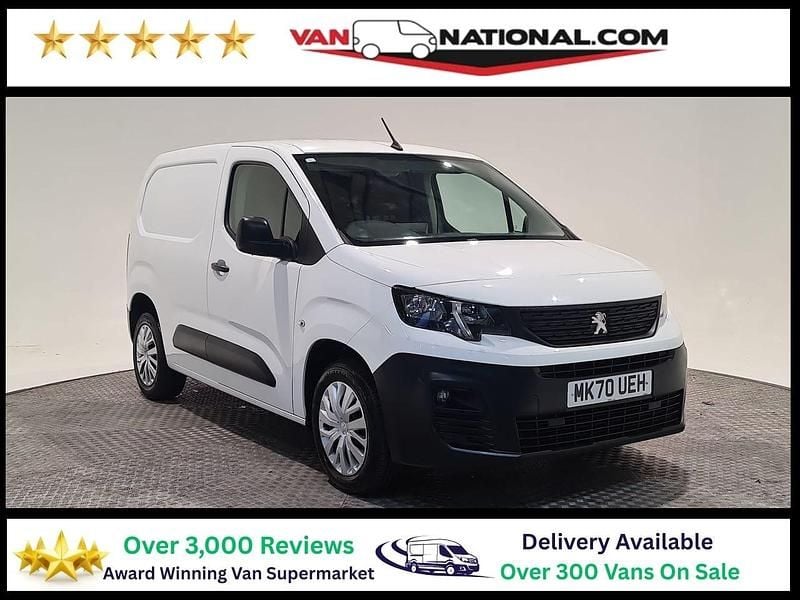 White Used 2020 Peugeot Partner Van | £10,990 (Fair price) - Image 1/3