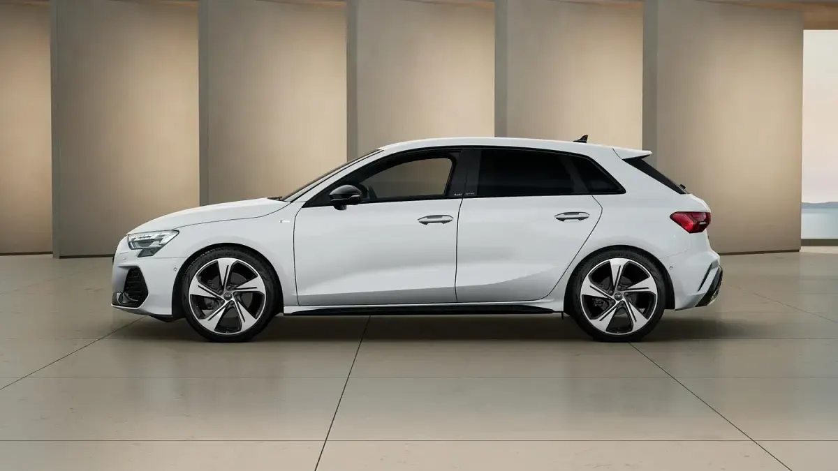 New Audi A3 Black Edition 2026 White Hatchback
