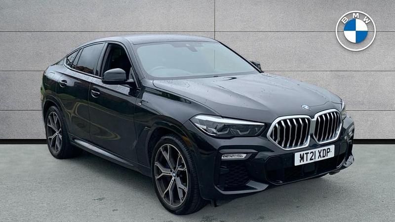 Black Used 2021 BMW X6 M Sport SUV | £38,790 (Good price) - Image 1/4