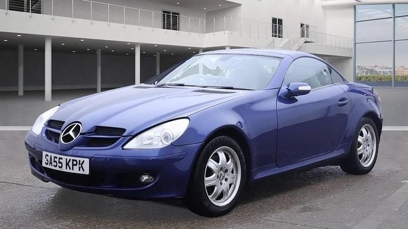Used Mercedes SLK200 2005 Blue Cabriolet