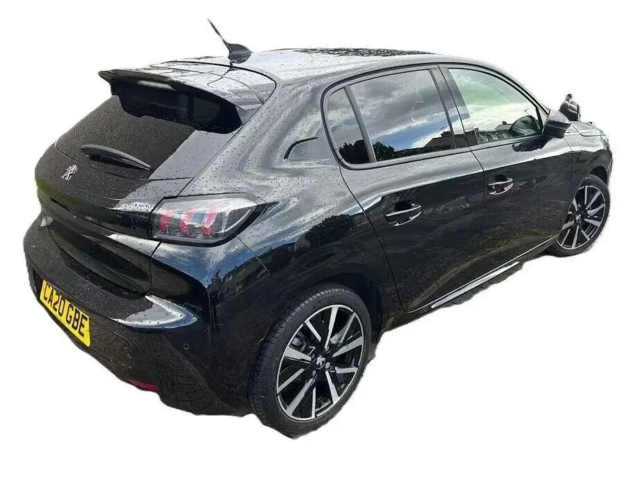 Begagnad Peugeot 208 Allure 100 HK (73 kW) 2020 Svart Halvkombi