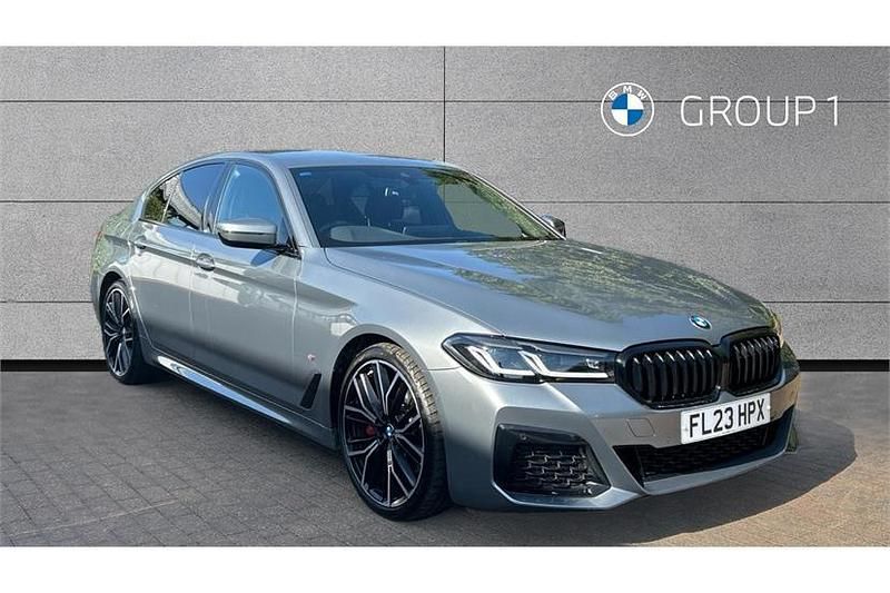 Skyscraper grey metallic Used 2023 BMW 520 M Sport Sedan | £32,750 (Fair price) - Image 1/4