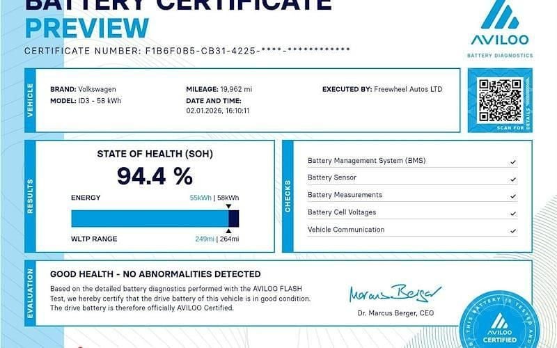 Used VW ID.3 Pro Performance 150 kW (204 HP) 2021 Hatchback