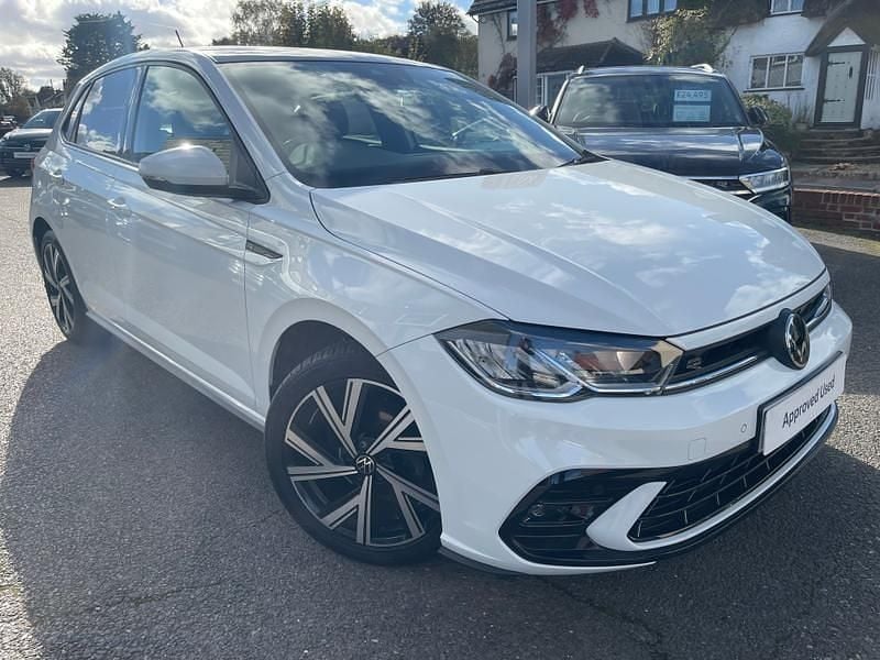 White Used 2022 VW Polo R-line Hatchback | £17,995 (A bit pricey) - Image 1/4