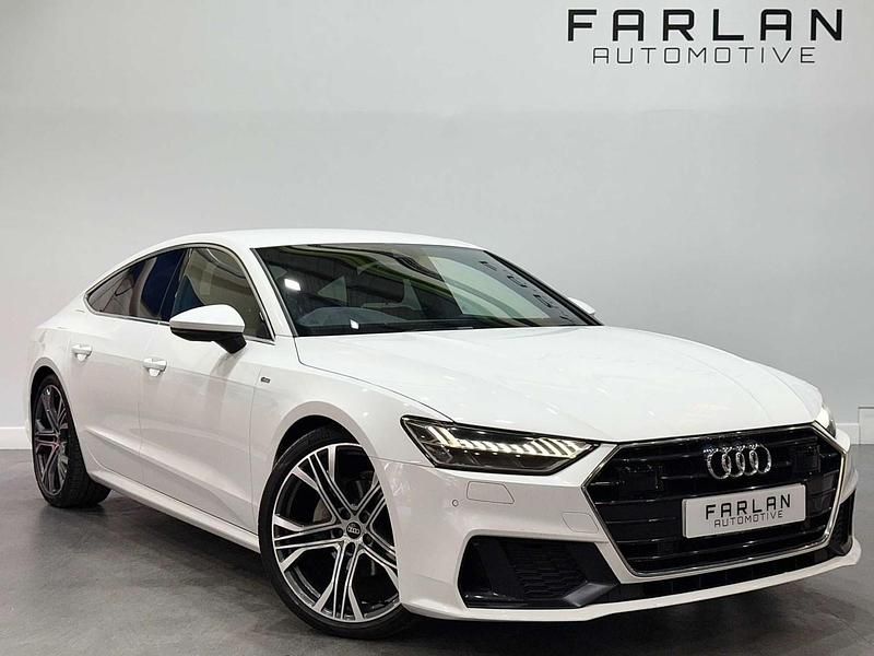 White Used 2021 Audi A7 S-Line Hatchback | £20,950 (Super price) - Image 1/4