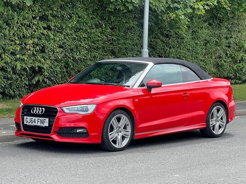 Used Audi A3 Cabriolet S-Line 150 HP (110 kW) 2014 Red Cabriolet