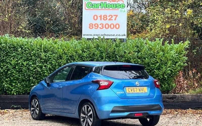 Used Nissan Micra Tekna 90 HP (66 kW) 2018 Blue Hatchback