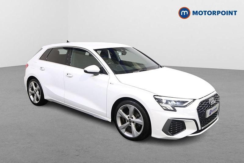 Used Audi A3 S-Line 2022 White Sedan
