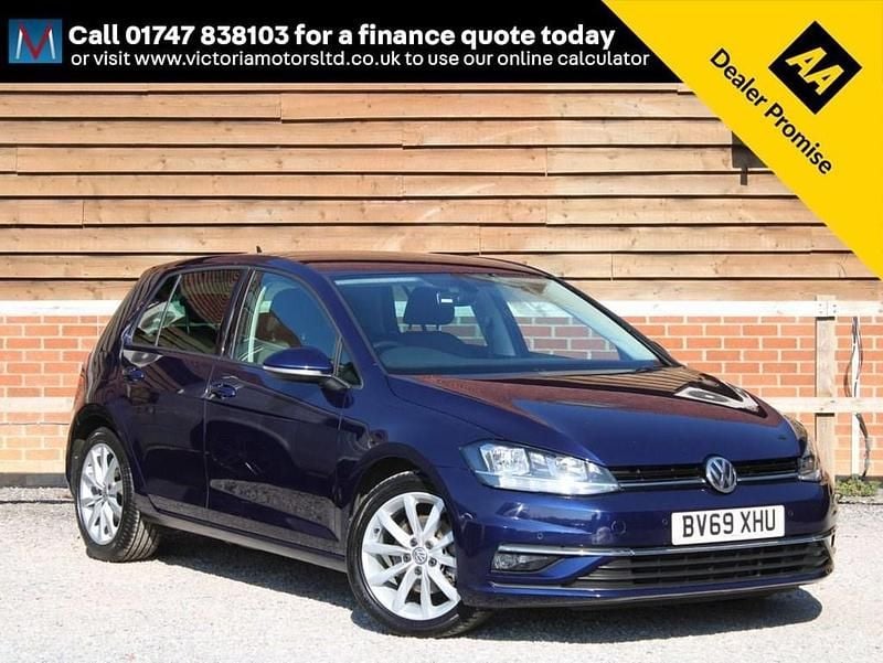 Blue Used 2019 VW Golf VII GT Hatchback | £15,995 (Good price) - Image 1/4