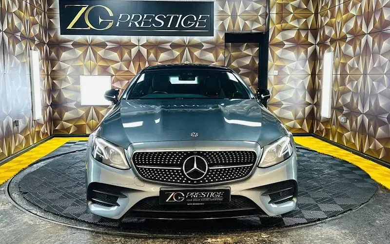 Used Mercedes E300 AMG line 245 HP (180 kW) 2018 Grey Coupe