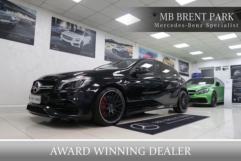 Black Used 2015 Mercedes A45 AMG AMG Hatchback | £17,750 (Fair price) - Image 1/3
