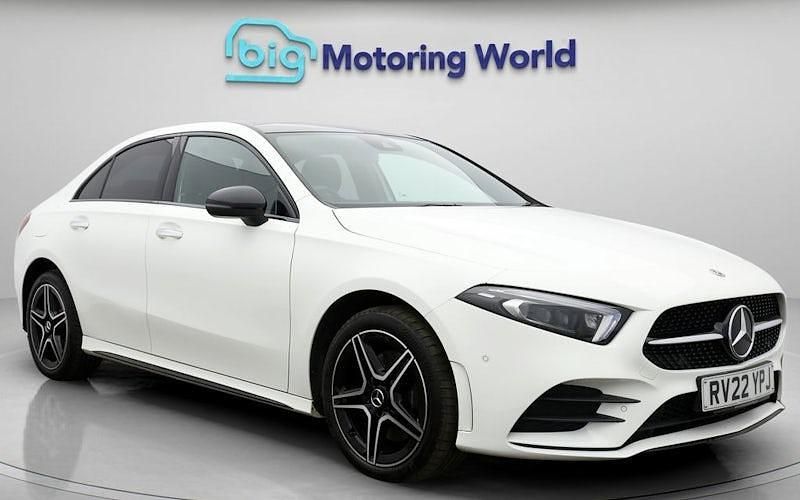 Used Mercedes A250 AMG line 259 HP (190 kW) 2022 White Sedan