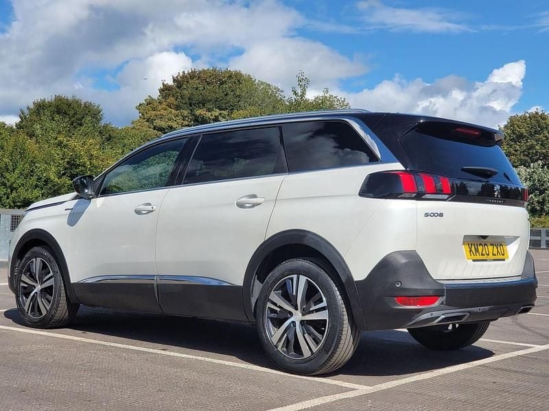 Used Peugeot 5008 GT-line 130 HP (95 kW) 2020 White Hatchback