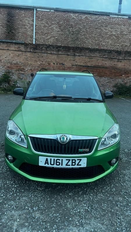 Used Skoda Fabia vRS 180 HP (132 kW) 2011 Green Hatchback