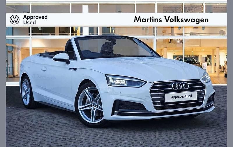 Used Audi A5 Cabriolet S-Line 214 HP (157 kW) 2017 White Cabriolet