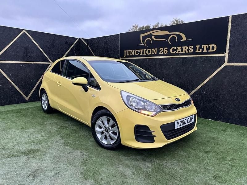 Used Kia Rio 2015 Yellow Hatchback