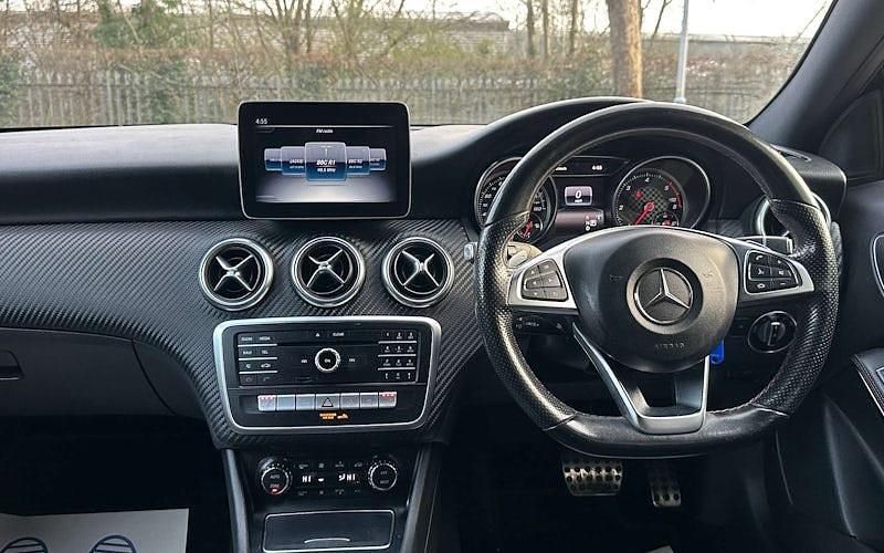 Used Mercedes A180 AMG Line Premium 109 HP (80 kW) 2018 Blue Hatchback