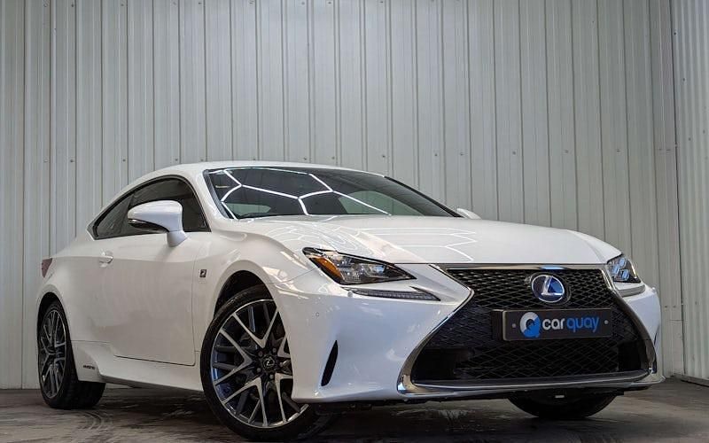 Used Lexus RC300h Sport Line 223 HP (164 kW) 2018 White Coupe