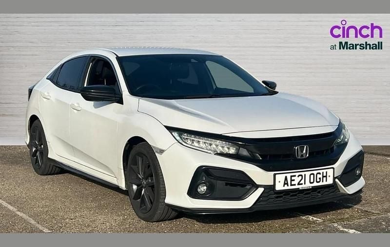 Used Honda Civic SR 126 HP (92 kW) 2021 Pearl  platinum white  Hatchback