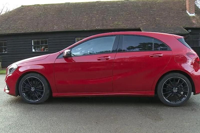 Used Mercedes A200 AMG line 136 HP (100 kW) 2018 Black Hatchback