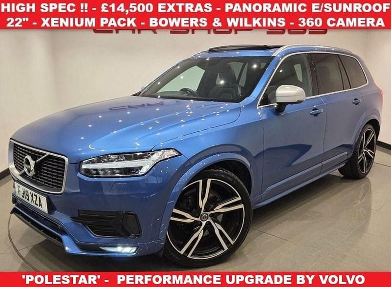 Blue Used 2019 Volvo XC90 R-Design Pro SUV | £27,490 (A bit pricey) - Image 1/4