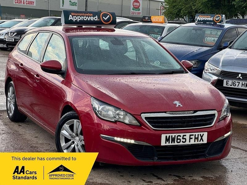 Red Used 2015 Peugeot 308 Active Estate | £3,575 (Fair price) - Image 1/3