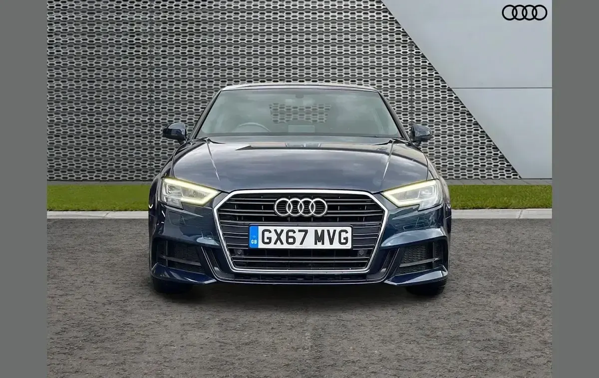 Used Audi A3 S-Line 150 HP (110 kW) 2017 Blue Sedan
