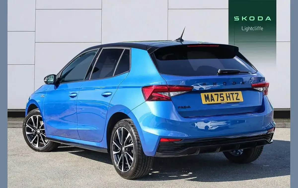 Used Skoda Fabia Monte Carlo 113 HP (83 kW) 2025 Race blue metallic black magic pearl effect Hatchback