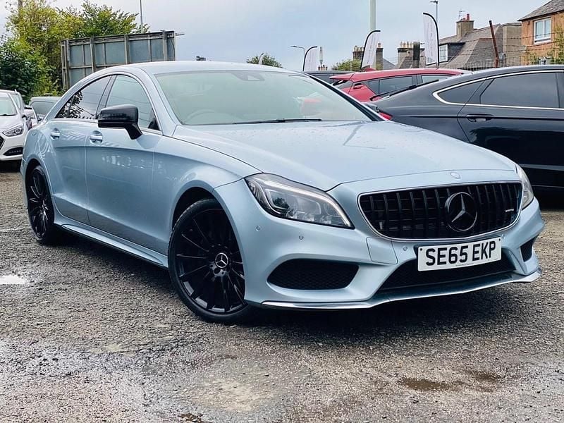 Silver Used 2016 Mercedes CLS220 AMG line Coupe | £9,690 (Fair price) - Image 1/4