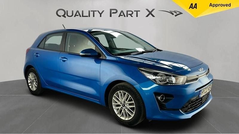Blue Used 2022 Kia Rio 2 Hatchback | £11,000 (Good price) - Image 1/4