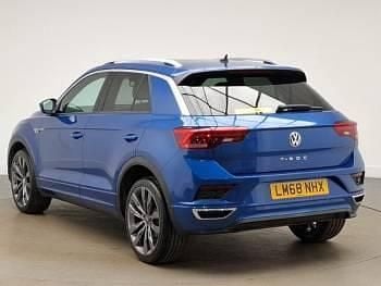 Used VW T-Roc R-line 150 HP (110 kW) 2018 Blue SUV