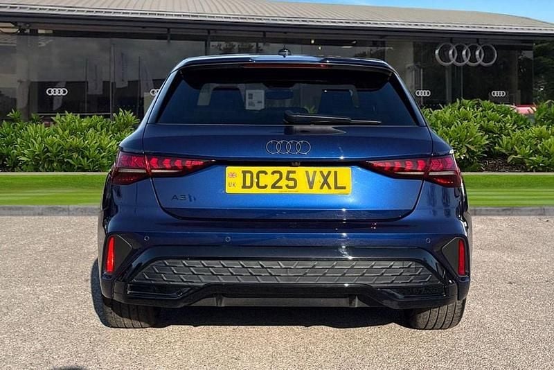 Used Audi A3 Black Edition 150 HP (110 kW) 2025 Blue Hatchback