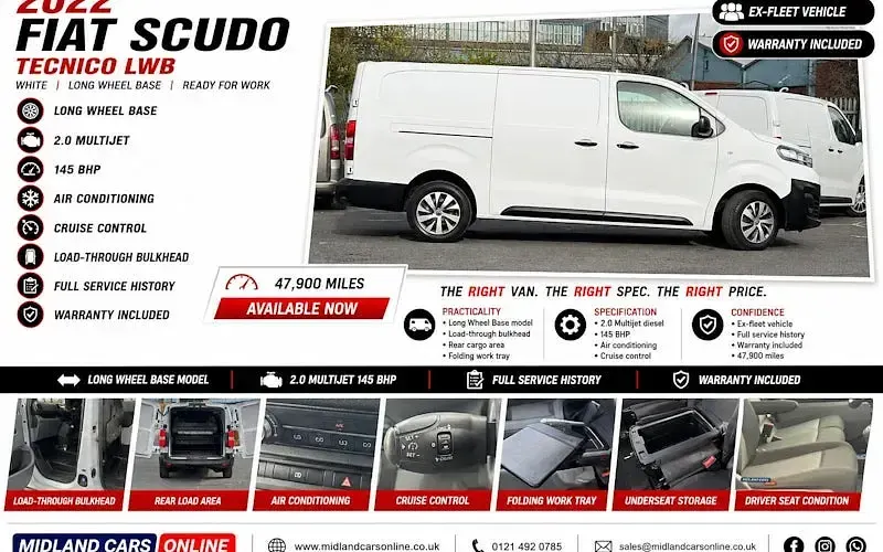 Used Fiat Scudo 145 HP (106 kW) 2022 Van