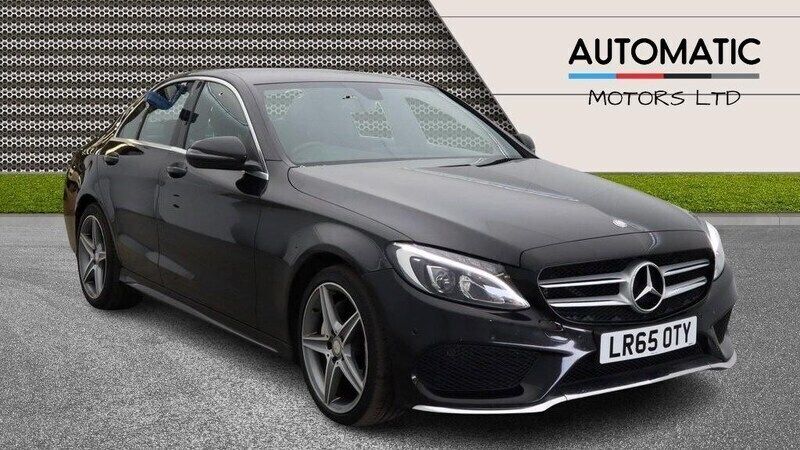 Black Used 2015 Mercedes C220 AMG line Sedan | £9,390 (Fair price) - Image 1/4
